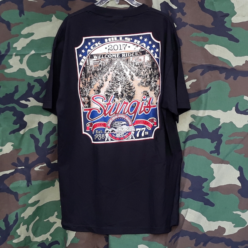 *2017 Sturgis Black Hills Rally black tee XL